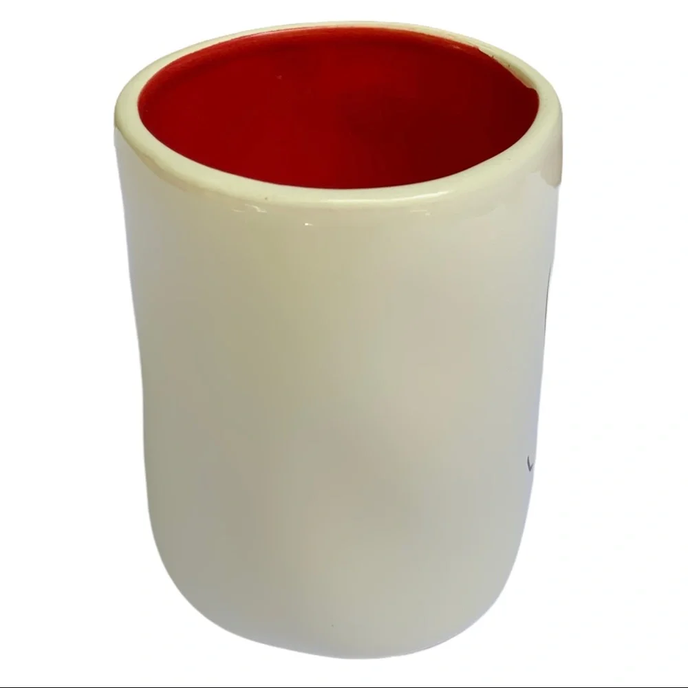 Rae Dunn SIP Mug Ceramic Coffee Tea Red Interior Black Large Letters NWT 2017 OG - Picture 6 of 11